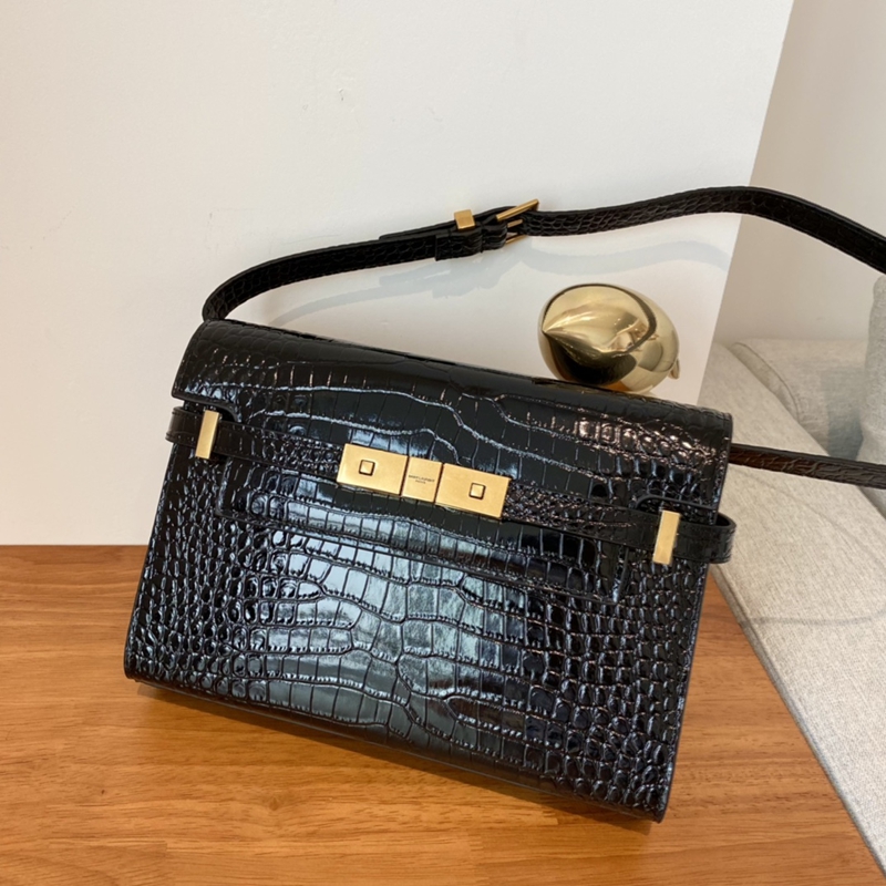 Manhattan bag mall sizecrocodile black