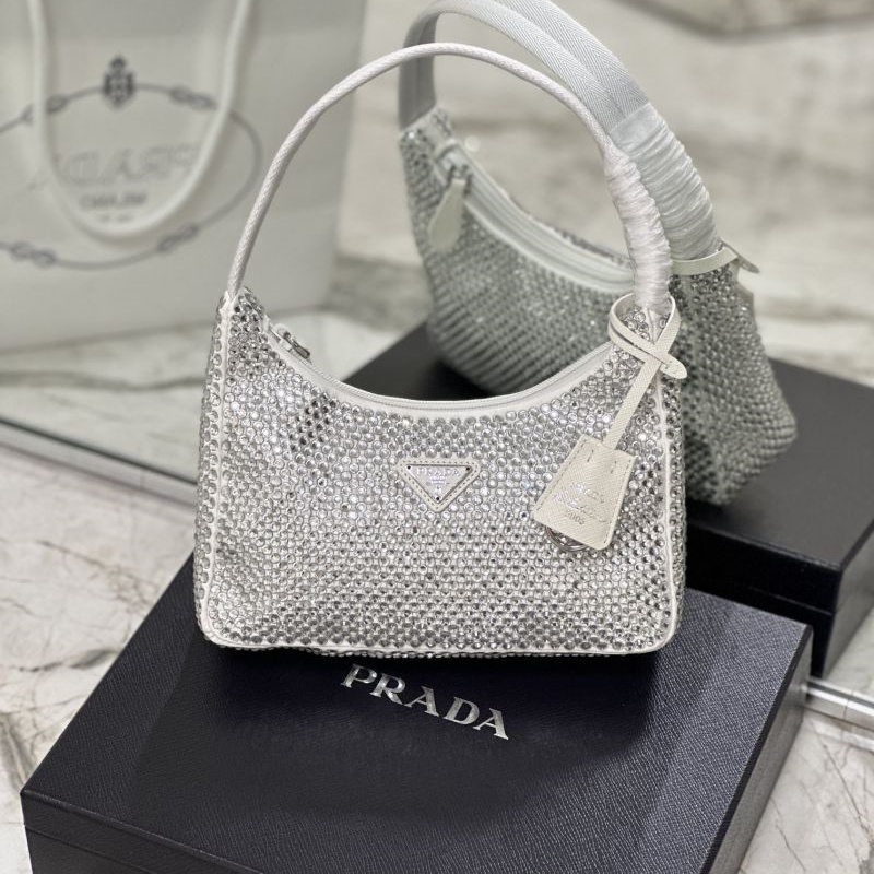 Hobo Underarm Bag with Diamonds 1NE515