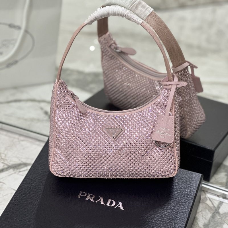 Hobo Underarm Bag with Diamonds 1NE515