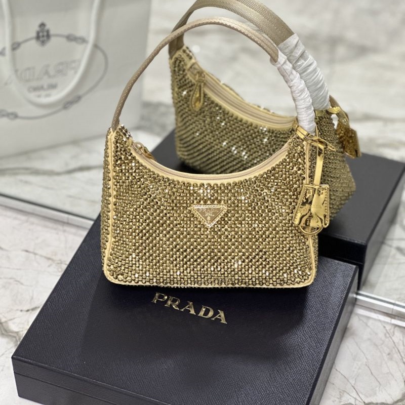 Hobo Underarm Bag with Diamonds 1NE515